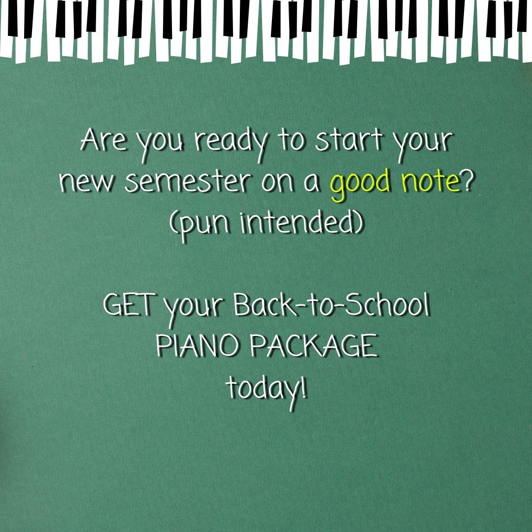 BACK TO SCHOOL - Sheet Music Piano Package