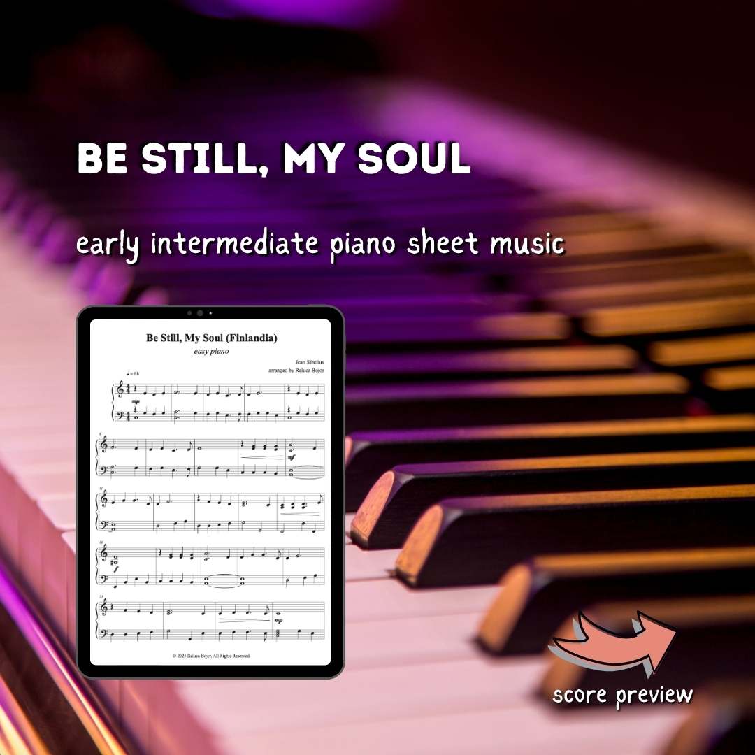 Be Still, My Soul - Early Intermediate Piano Arrangement Sheet Music