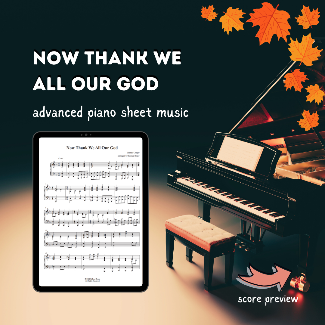 Now Thank We All Our God – Advanced Piano Arrangement Sheet Music