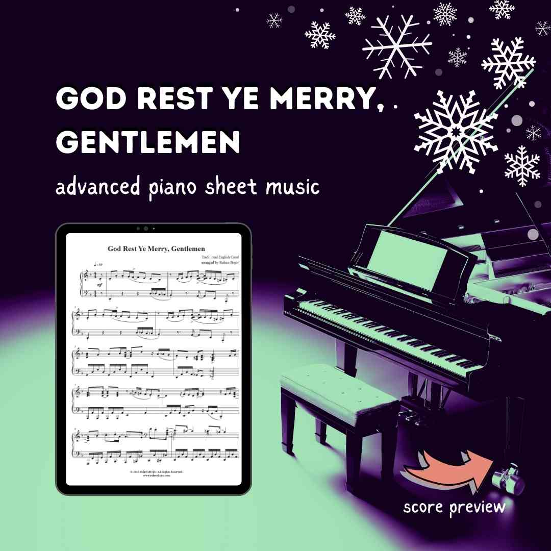 God Rest Ye Merry, Gentlemen - Advanced Gospel Piano Arrangement Sheet Music