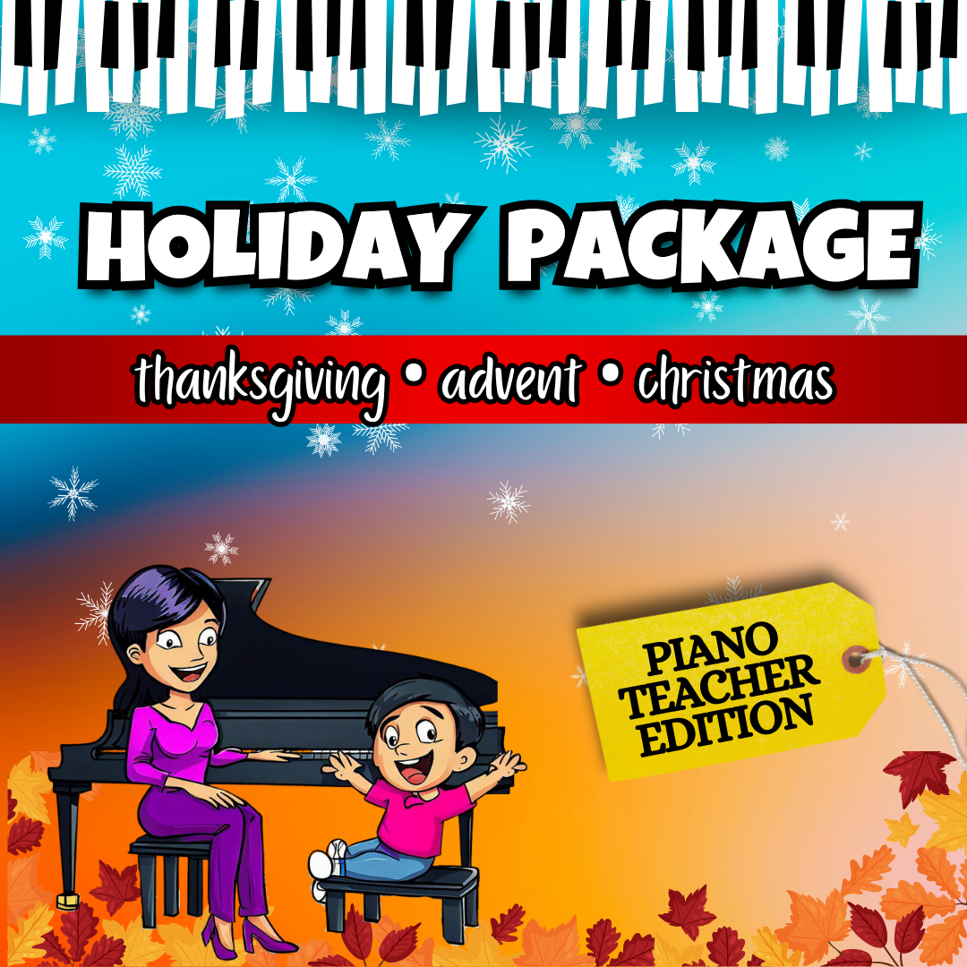 HOLIDAY PIANO TEACHER SHEET MUSIC BUNDLE