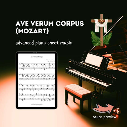 Ave Verum Corpus (Mozart) - Advanced Piano Arrangement Sheet Music