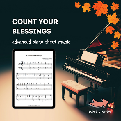 Count Your Blessings – Advanced Gospel Piano Arrangement Sheet Music