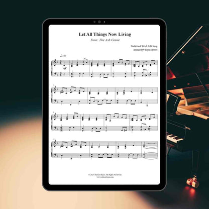 Let All Things Now Living (Ash Grove) - Advanced Piano Arrangement Sheet Music