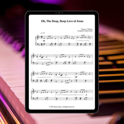 O, the Deep, Deep Love of Jesus - Early Intermediate Piano Arrangement Sheet Music