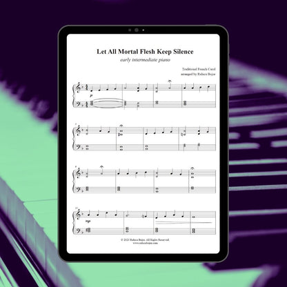 Let All Mortal Flesh Keep Silence – Early Intermediate Piano Arrangement Sheet Music