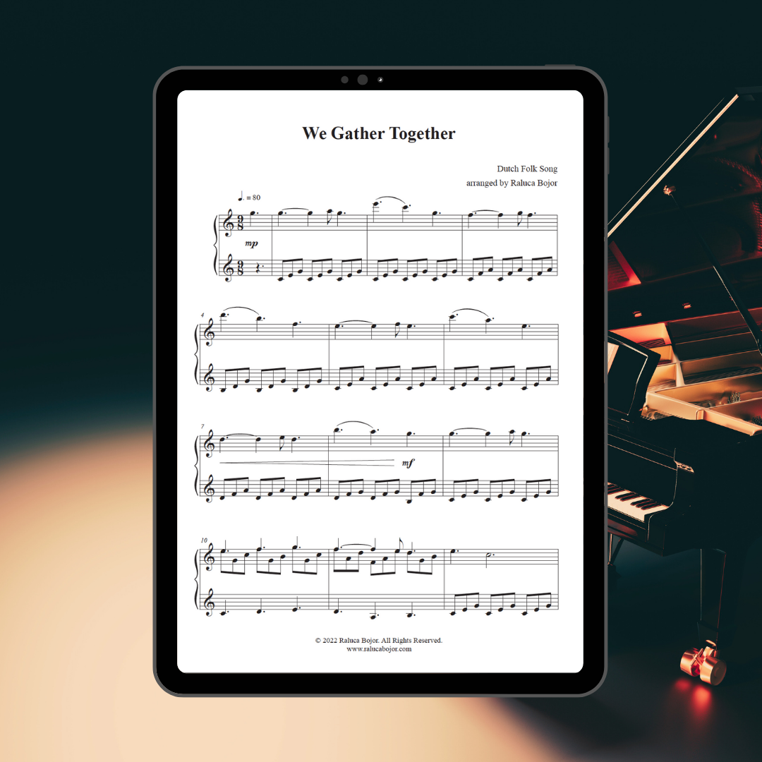 We Gather Together – Advanced Piano Arrangement Sheet Music