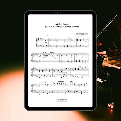 advanced piano sheet music holy week church pianist prelude offertory postlude hymn alas and did my savior bleed at the cross good friday raluca bojor