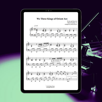 We Three Kings of Orient Are – Advanced Piano Arrangement Sheet Music