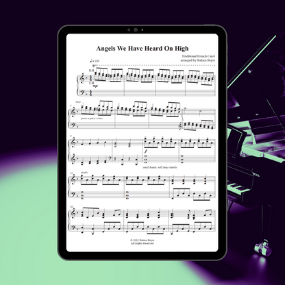 Angels We Have Heard On High – Advanced Piano Arrangement Sheet Music