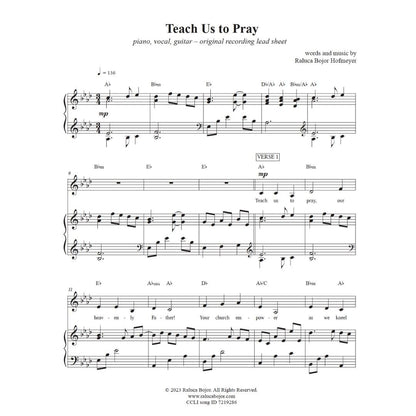 Teach Us to Pray - complete sheet music bundle