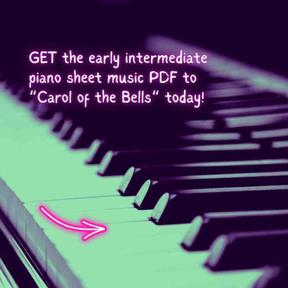 Carol of the Bells - Early Intermediate Piano Arrangement Sheet Music