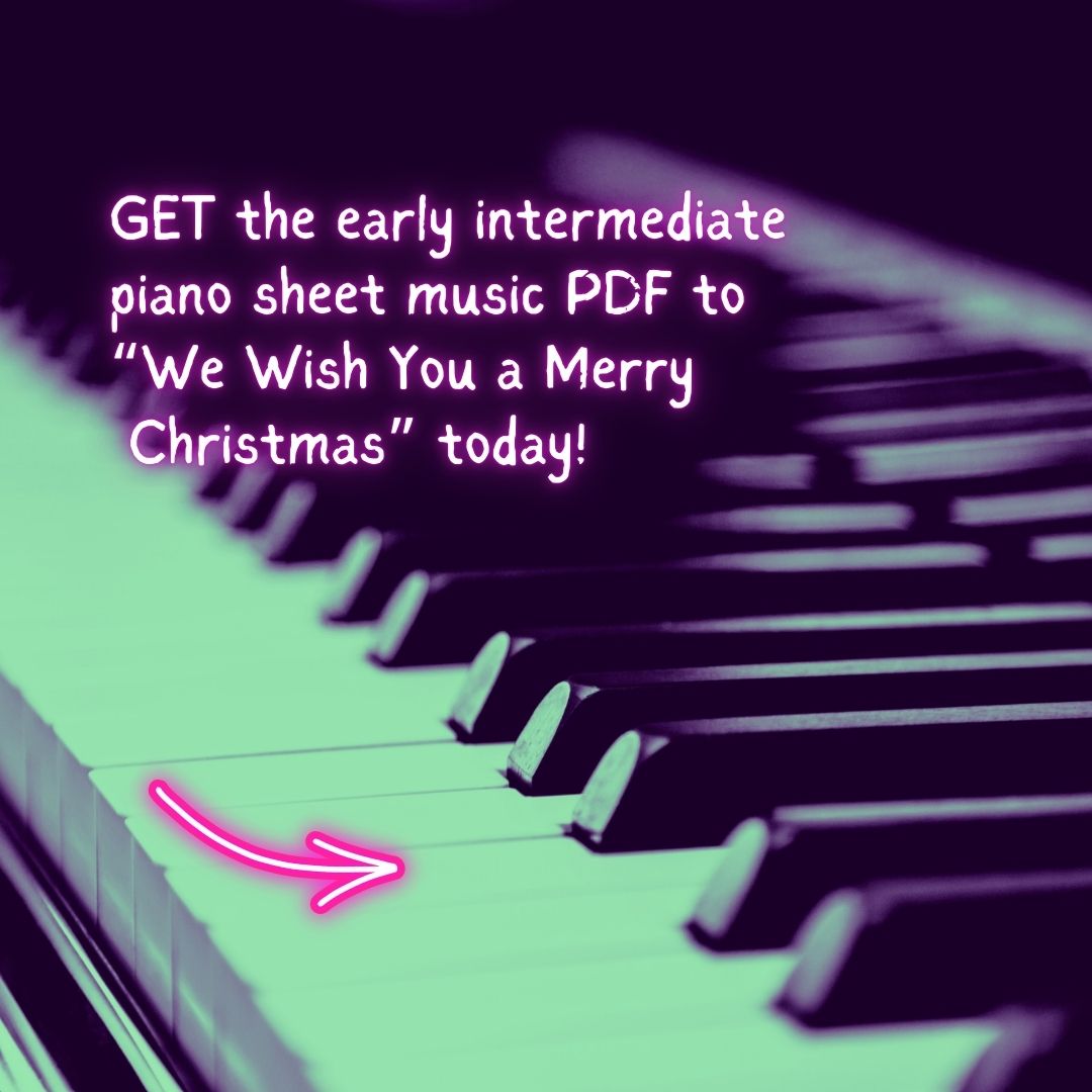 We Wish You a Merry Christmas - Early Intermediate Piano Arrangement Sheet Music