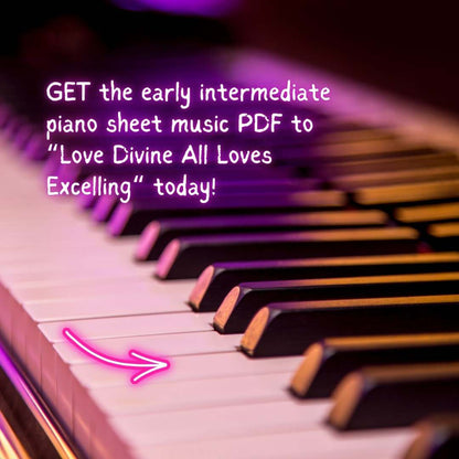 Love Divine All Loves Excelling (Hyfrydol) – Early Intermediate Piano Arrangement Sheet Music