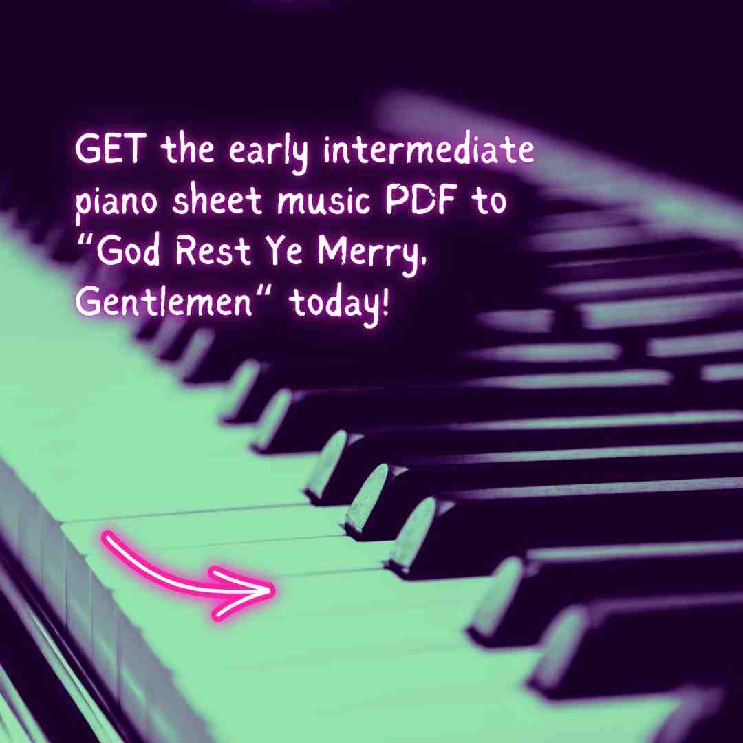 God Rest Ye Merry, Gentlemen - Early Intermediate Piano Arrangement Sheet Music