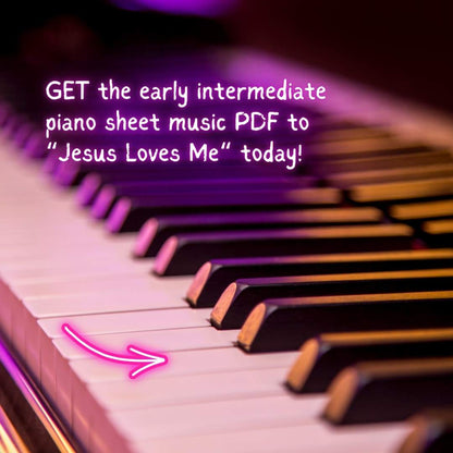 Jesus Loves Me – Early Intermediate Piano Arrangement Sheet Music