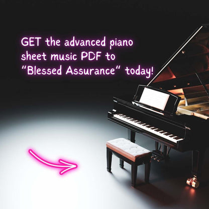 advanced piano arrangement gospel style raluca bojor sheet music church hymn prelude offertory postlude blessed assurance sunday morning worship repertoire