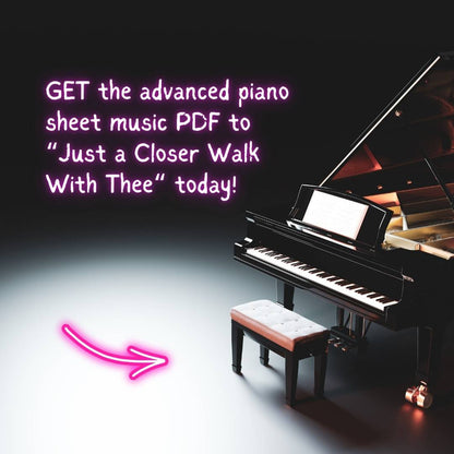 Just a Closer Walk With Thee - advanced piano arrangement sheet music