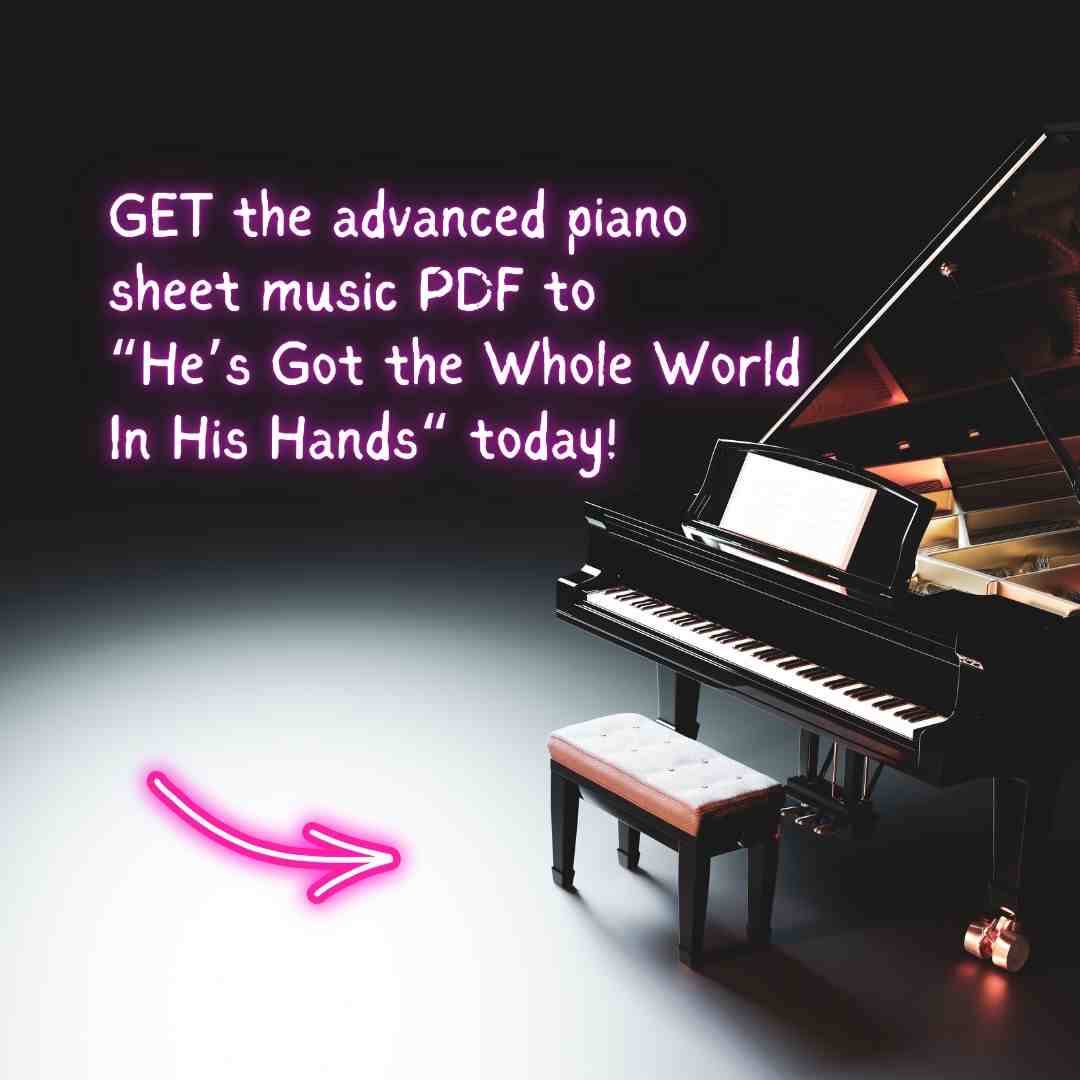 He's Got the Whole World In His Hands Gospel Piano Hymn Arrangement Sheet Music Church Prelude Offertory Postlude Raluca Bojor