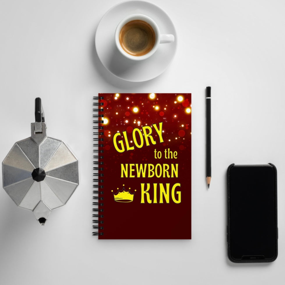 christian christmas holiday gift ideas for mom grandma mother-in-law aunt cousin sister daughter notebook hymn prayer devotional God hark the herald angels sing glory to the newborn king raluca bojor music