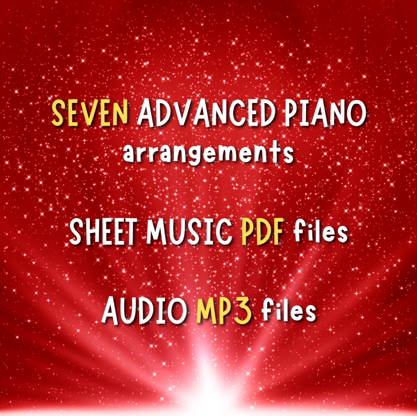 Advent Christmas Bundle Advanced Piano Sheet Music