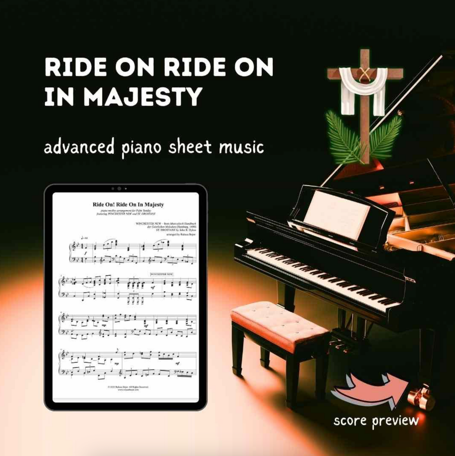 Ride On Ride On In Majesty Advanced Piano Arrangement Sheet Music