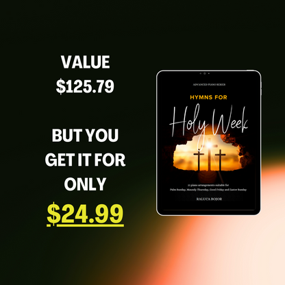 Hymns for Holy Week (Digital Book) - Advanced Piano Sheet Music Arrangements