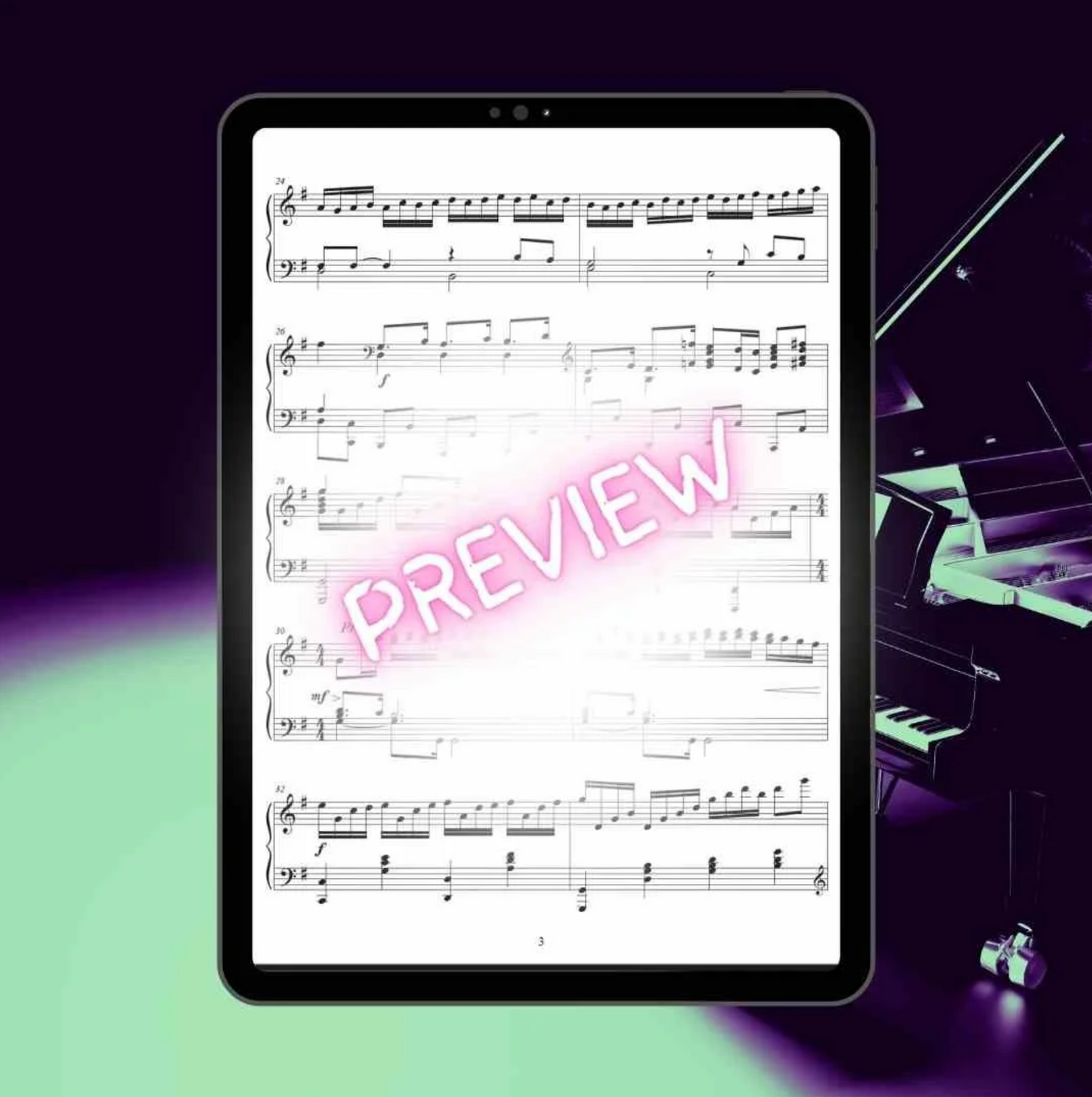 Joy To The World (With For Unto Us A Child Is Born) - Advanced Piano Arrangement Sheet Music