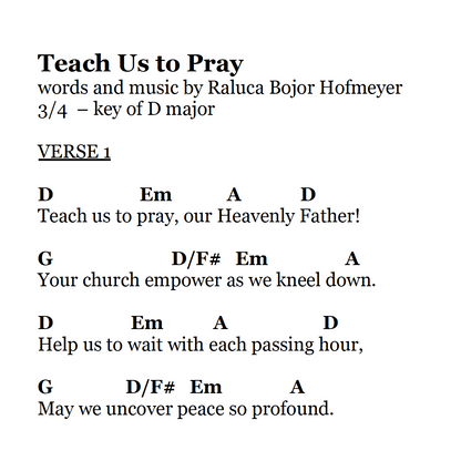 Teach Us to Pray - complete sheet music bundle