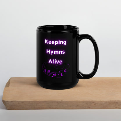 mug raluca bojor music church musician pianist gift hymn christian brand logo branded drinkware drinkwear  keeping hymns alive 15oz