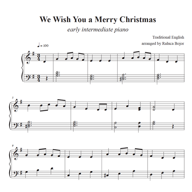 Easy Piano Christmas Bundle - Sheet Music (Early Intermediate Level)