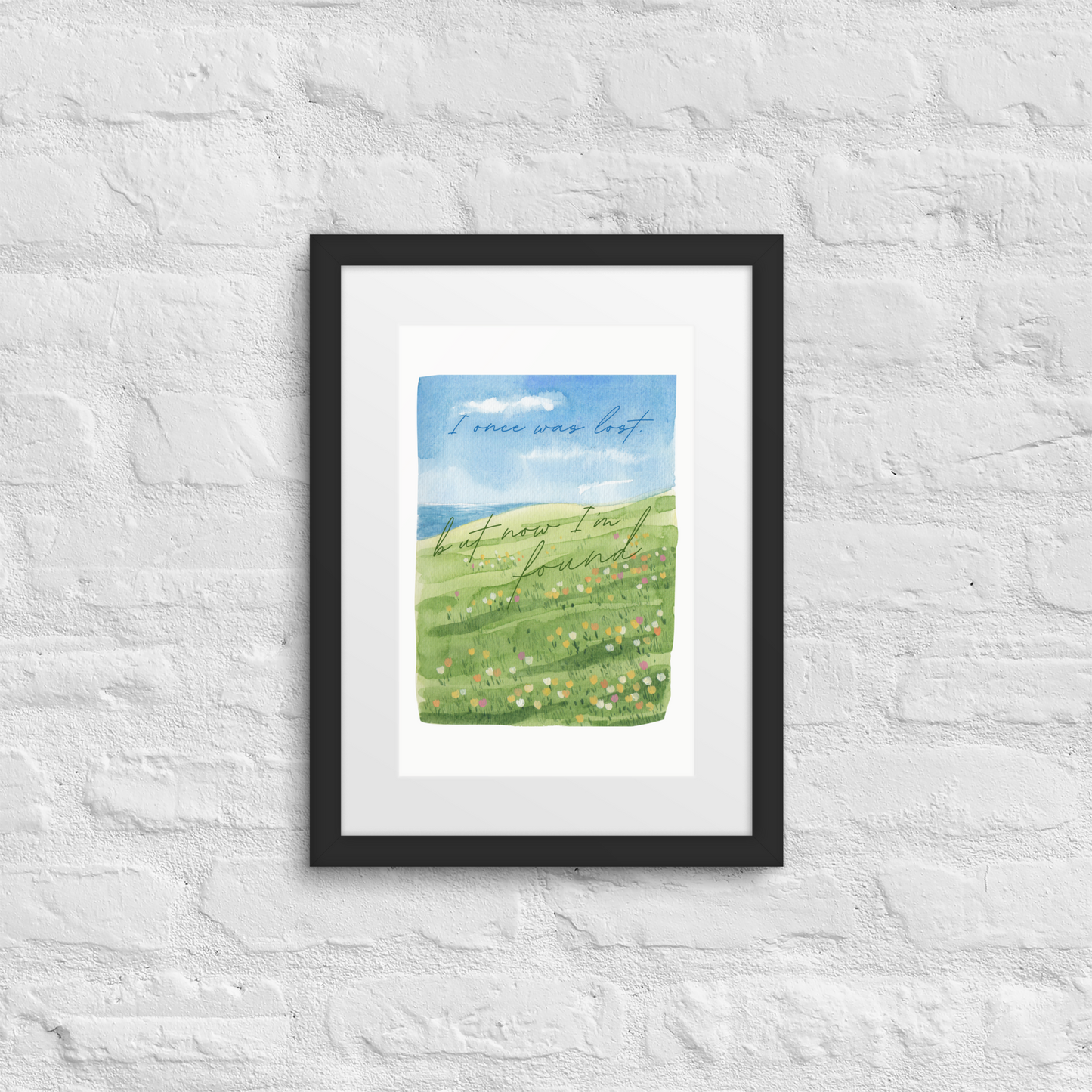 Now I'm Found - Framed Art Print