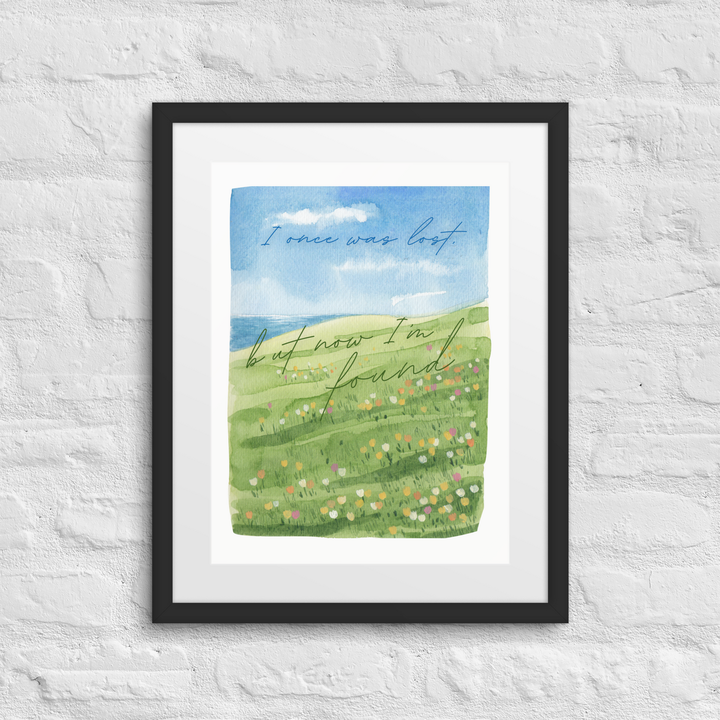 Now I'm Found - Framed Art Print