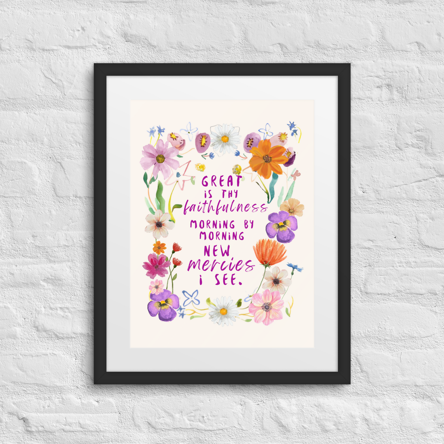 Great Is Thy Faithfulness - Framed Art Print