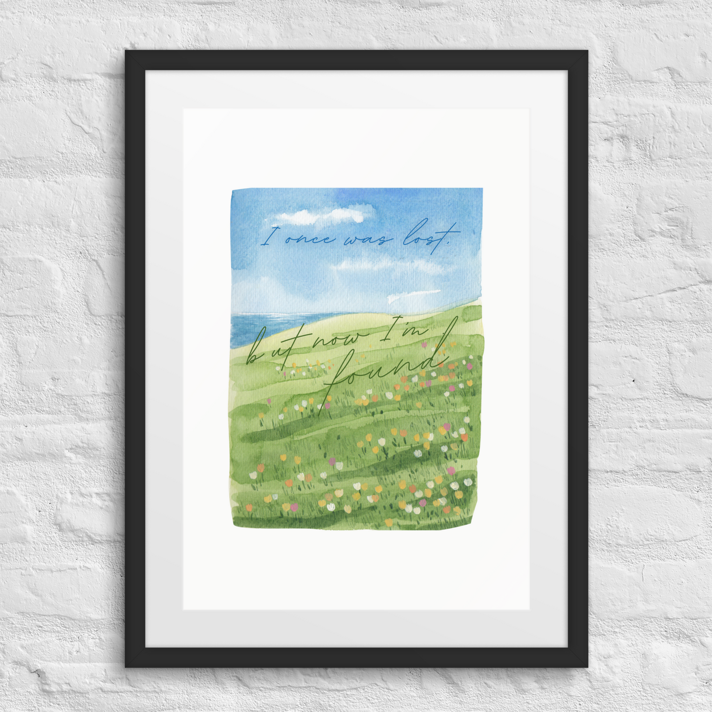 Now I'm Found - Framed Art Print