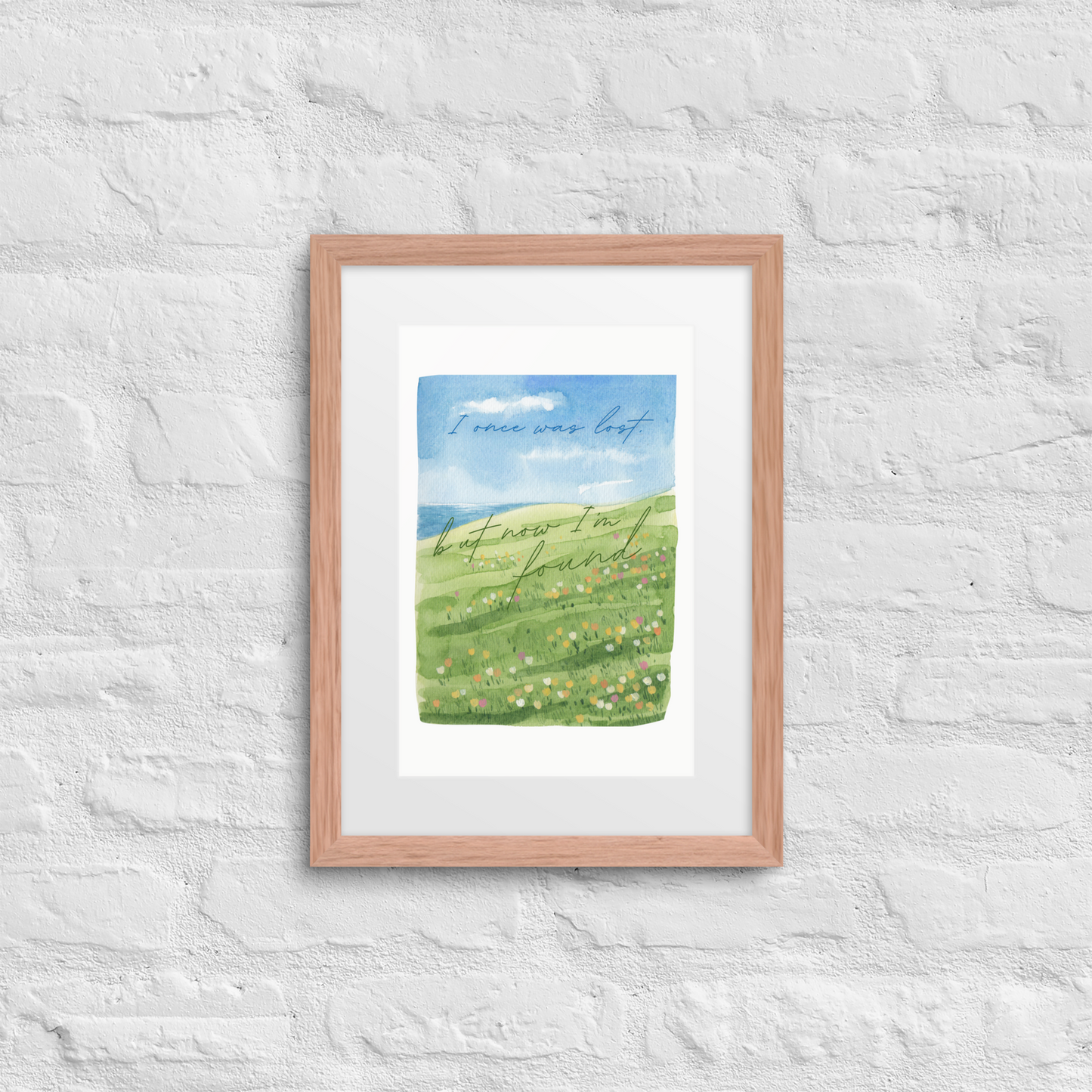 Now I'm Found - Framed Art Print