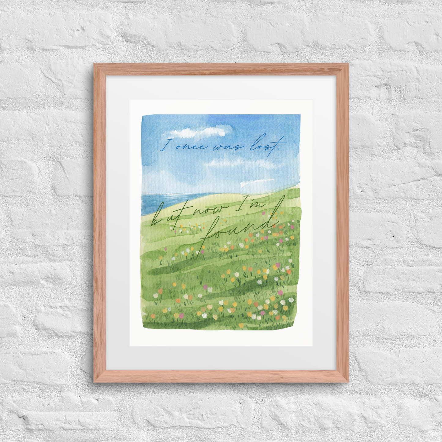 Now I'm Found - Framed Art Print