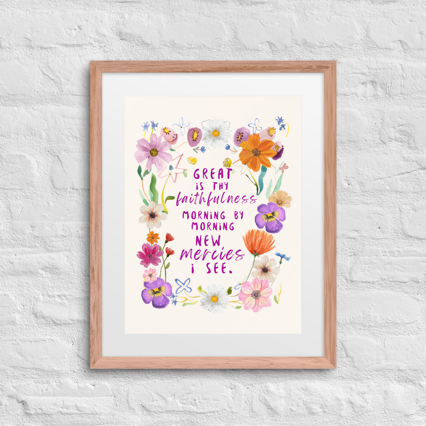 Great Is Thy Faithfulness - Framed Art Print