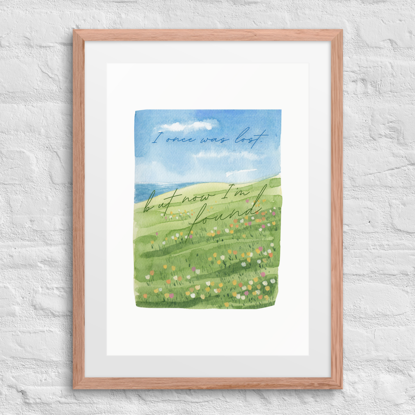 Now I'm Found - Framed Art Print