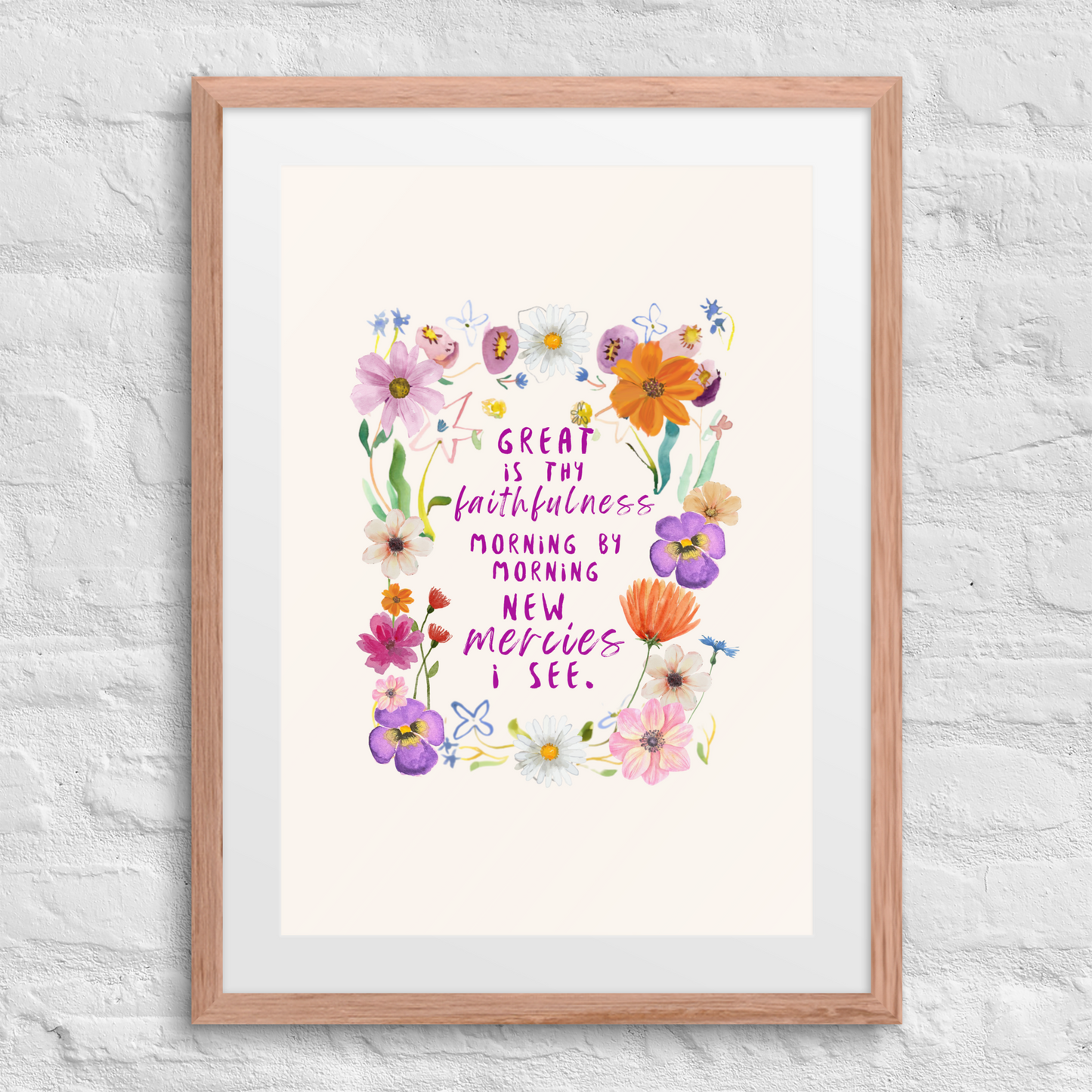 Great Is Thy Faithfulness - Framed Art Print