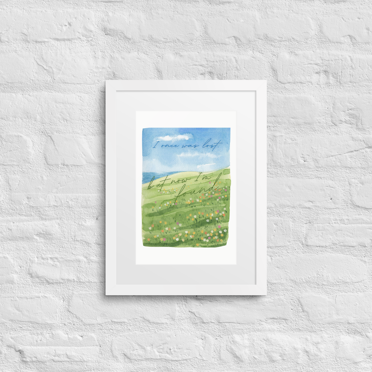 Now I'm Found - Framed Art Print