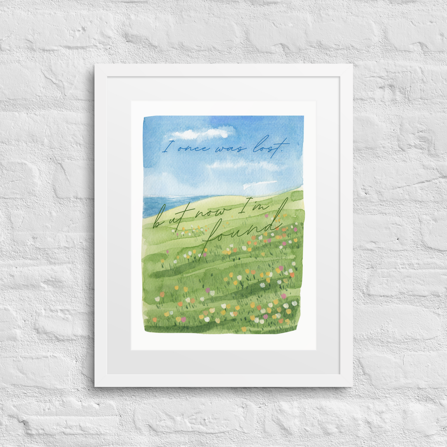 Now I'm Found - Framed Art Print