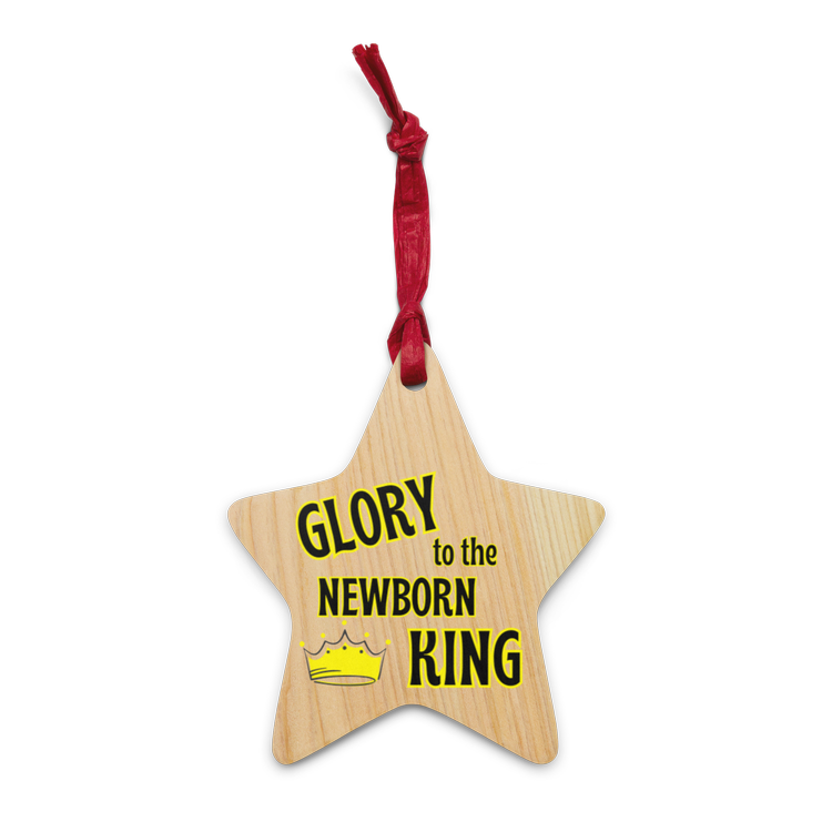 christmas ornament christian gift ideas holiday season carols hark the herald angels sing glory to the newborn king