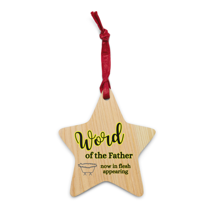 christmas ornament christian gift ideas holiday season carols oh come all ye faithful word of the father now in flesh appearing