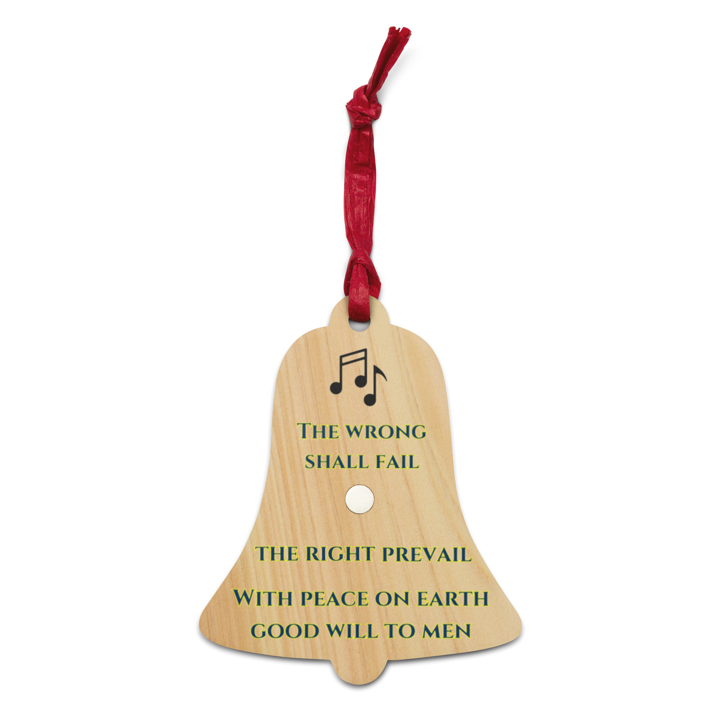 christmas ornament christian gift ideas holiday season carols i heard the bells on christmas day then pealed the bells god is dead nor doth he sleep