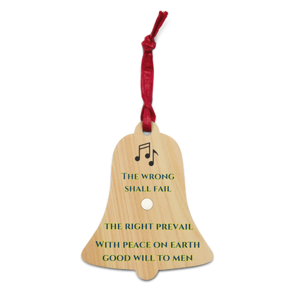 christmas ornament christian gift ideas holiday season carols i heard the bells on christmas day then pealed the bells god is dead nor doth he sleep