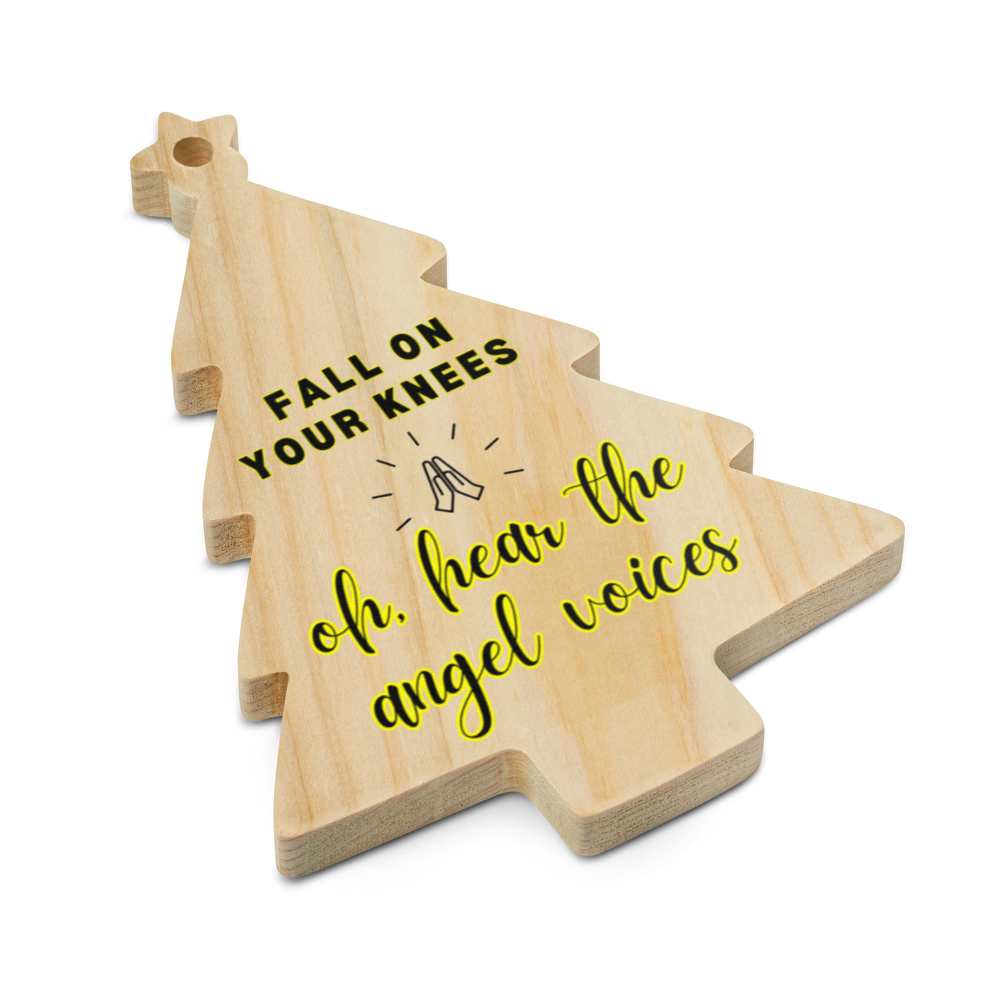 christmas ornament christian gift ideas holiday season carols fall on your knees oh hear the angel voices o holy night oh